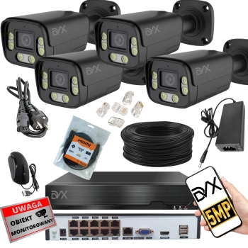 Zestaw 4x PT5B i rejestrator P10CHWIF